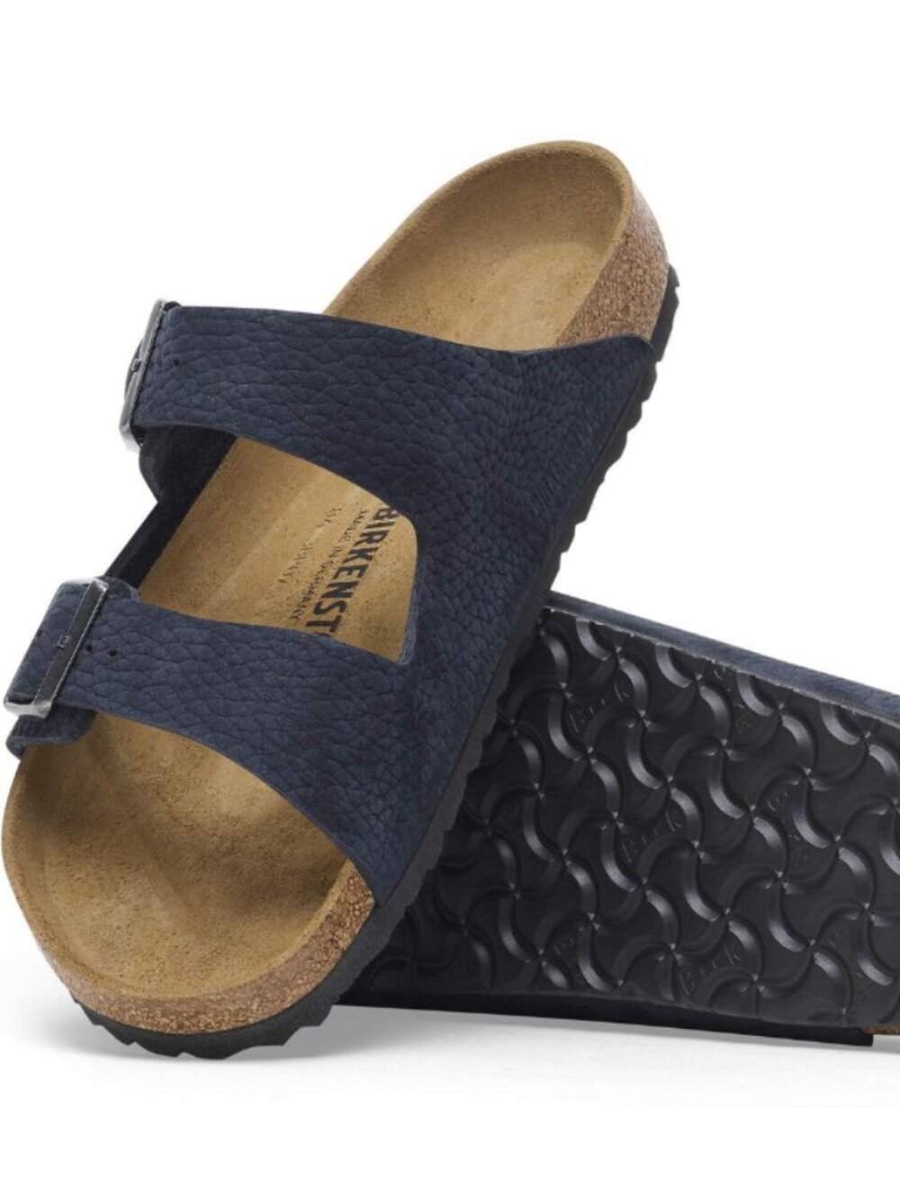 Birkenstock Arizona Midnight Nubuck Leather Regular Width Sandals
